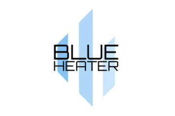 feature image for our blue heater race tier list, the image features the game's logo with the game's name on top of three blue lines with sharp edges, each line varies in length